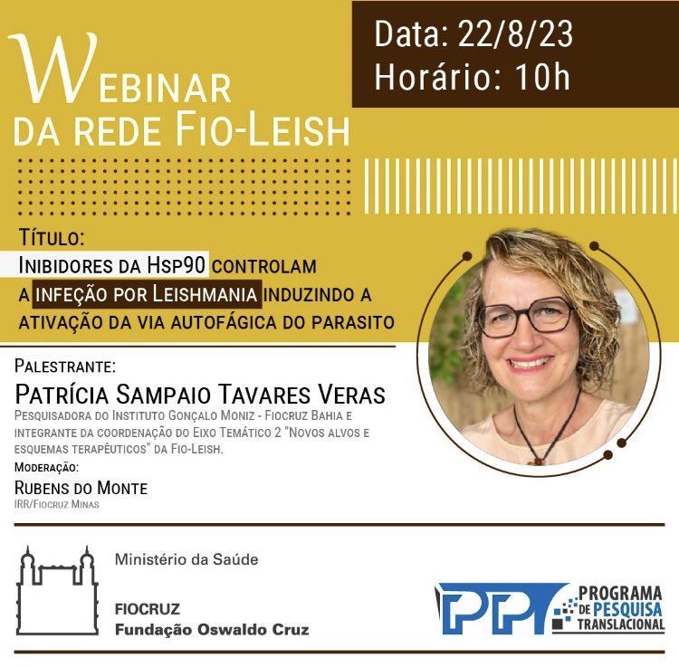 rubensdomonte's tweet photo. Webinário imperdível da Fio-Leish!
Próxima segunda às 10:00 h

Link do Zoom: https://t.co/HsoUOGLqAk
ID da reunião: 824 4032 0383
Senha de acesso: 137329 https://t.co/dXio4VtjKB