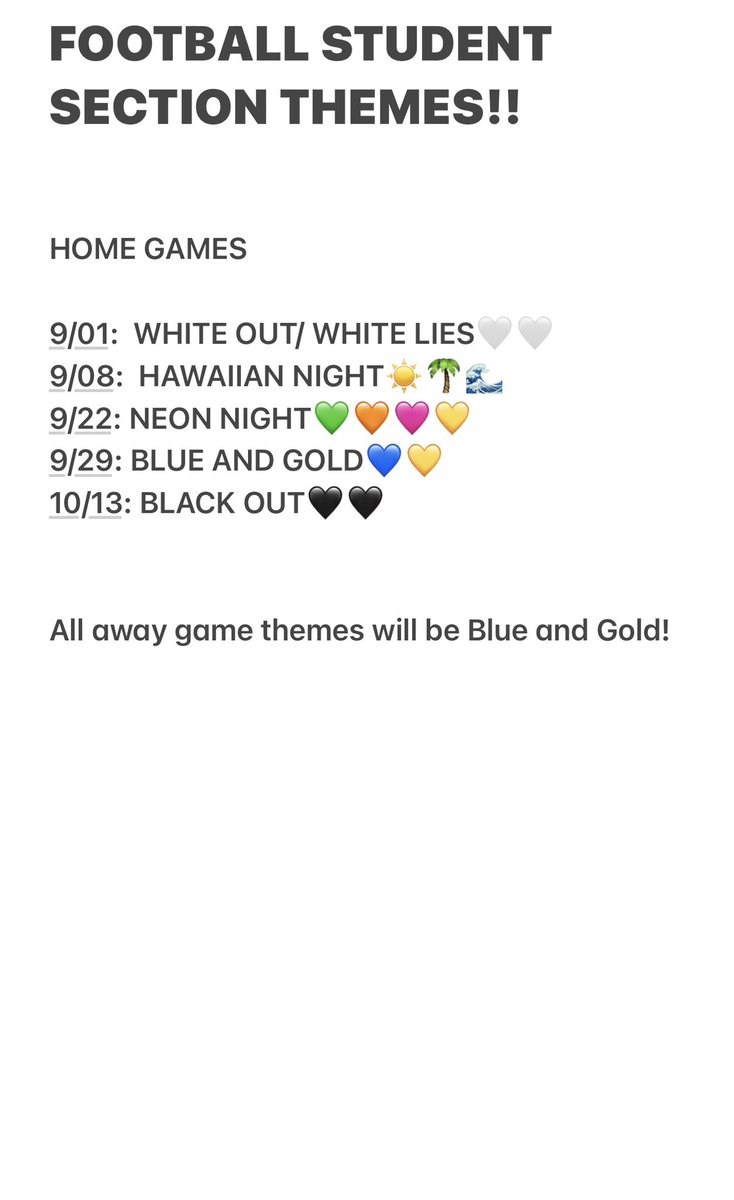 KHSBullets's tweet image. It’s almost that time of year….. here’s a list of Student Section themes for the 2023 football season! #GOBIGBLUE