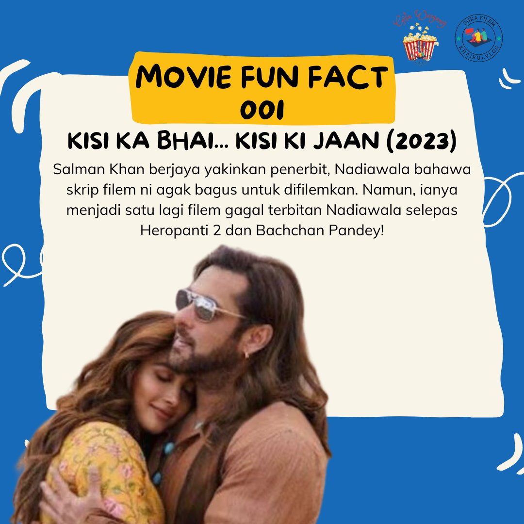suka_filem's tweet image. Keyakinan Salman Khan yang membawa bala...

#triviafilem #salmankhan #KisiKaBhaiKisiKiJaan

Kisi Ka Bhai Kisi Ki Jaan:
youtu.be/xb_8B9GR9qs