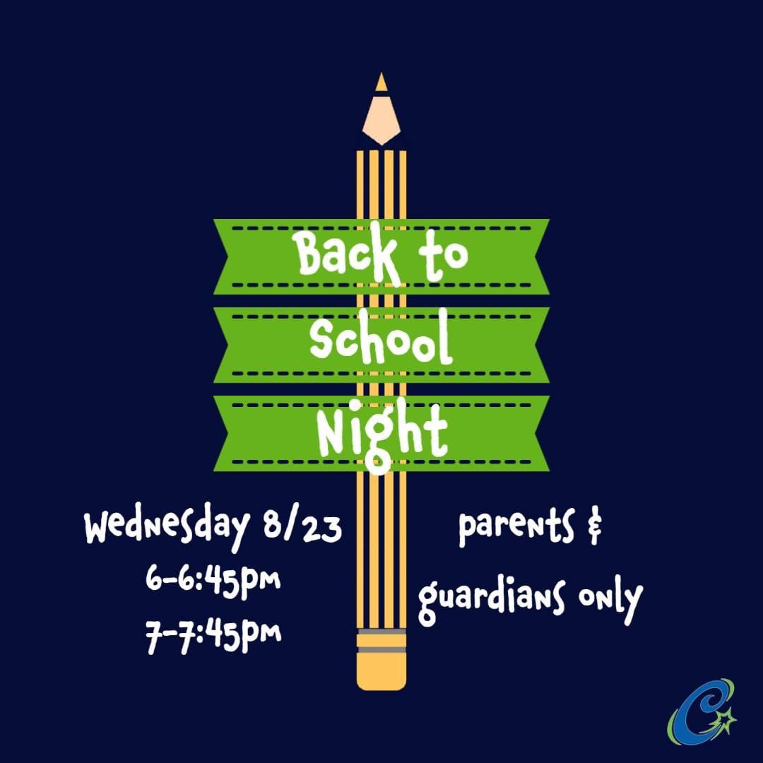 Next Wednesday, 8/23, is Clay Center's Back to School Night.  Join us to learn more about your child’s teacher and classroom!