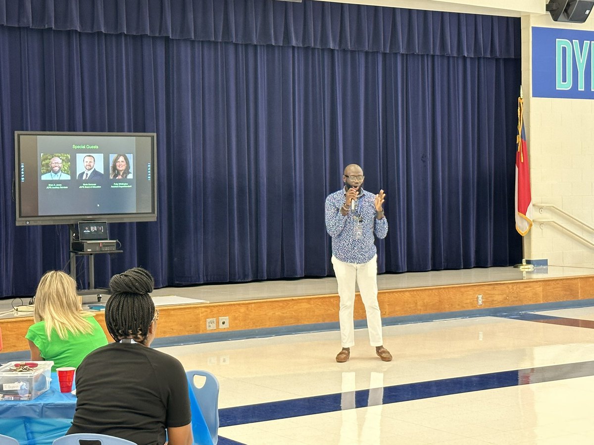 The best place to be this morning was swimming with <a href="/SSE_Dolphins/">SSE Dolphins</a>! Great messages from our <a href="/JCPS_NC/">Johnston County Public Schools</a> leaders and amazing principal <a href="/TheChadMcLamb/">Chad McLamb</a> ! Let’s GO!! 💪🏻🐬 #oneteamonedream