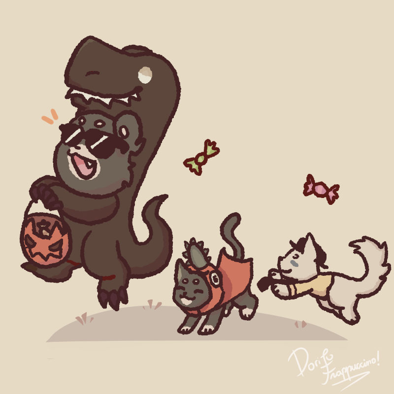 toranakko's tweet photo. Disfraces para Halloween! 🍬
#spreenfanart #spreen https://t.co/FXaa5KEKXP