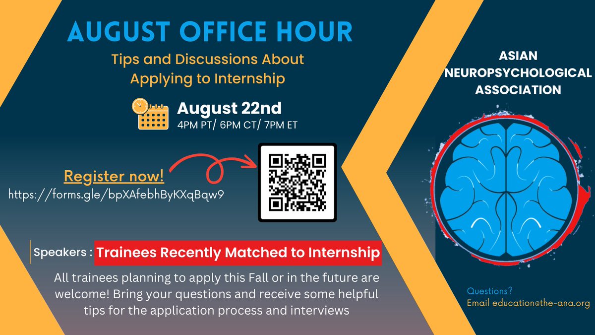 Winnie Ng (@ng_winniie) on Twitter photo Applying for a Neuropsychology focused Internship this fall or in the future? Join <a href="/AsianNeuropsych/">ANA Neuropsychology</a> office hour this month! See you there! 🤓🧠 Applying for a Neuropsychology focused Internship this fall or in the future? Join <a href="/AsianNeuropsych/">ANA Neuropsychology</a> office hour this month! See you there! 🤓🧠