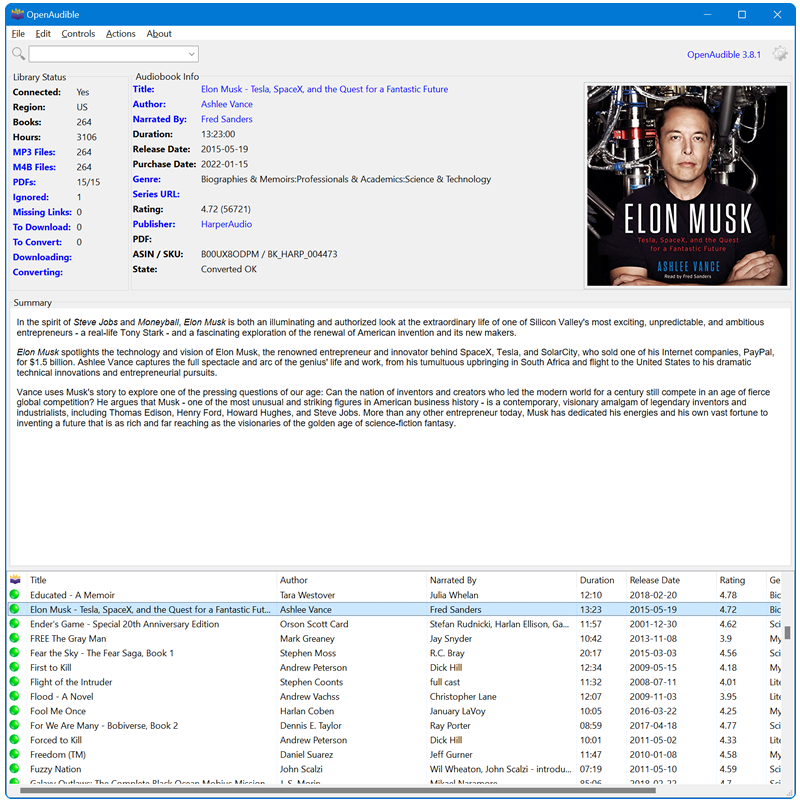 OpenAudible's tweet photo. Love Audible? Try OpenAudible and get your audiobook collection organized, backed up, and playable everywhere. It's easy to use and takes just a few minutes to set up. For Mac, Windows and Linux, #OpenAudible is a utility you'll adore. 🥰
Find out more at https://t.co/VlZPD9LkWH