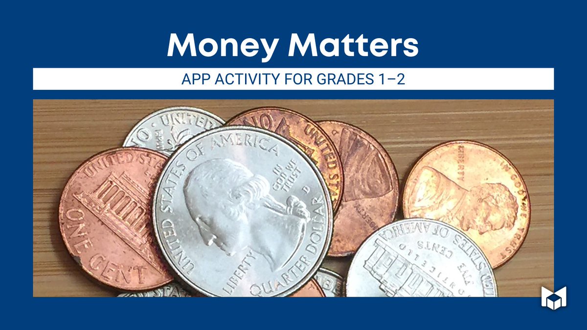 MLCmath's tweet photo. What combination of coins could I have? Use this app activity for Grades 1–2 to explore this question. https://t.co/6FYAt9wzDV #appactivities https://t.co/uAKGF3hycF