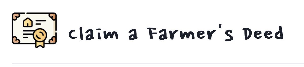 🌾 Hey there, fellow farmers! Exciting news! 🌱🚜
Introducing our brand new website, where the spirit of farming thrives! 🌾✨

Now, original farmers can mint their very own digital deeds,
Preserving the essence of their hard work and farming seeds. 🌟💪
Join us on this journey,