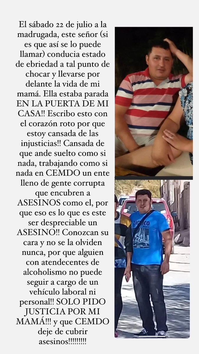 Basta de naturalizar esto!!! Justicia por mi mamá 🙏🏻