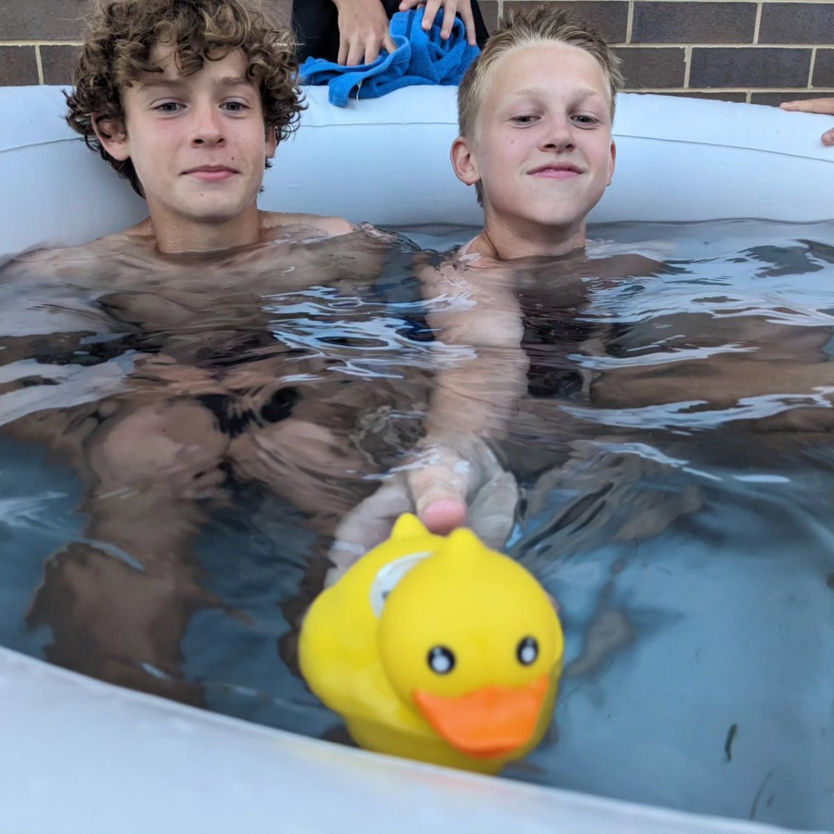 GVBS_Jags's tweet photo. Train, ice bath, repeat. After a grueling three days of preseason in the mid-day heat, the GVBS players are ready for the next challenge. #LetsGoJags #ATIPS #successisneveraccidental π¦ https://t.co/jfKrOGxll1