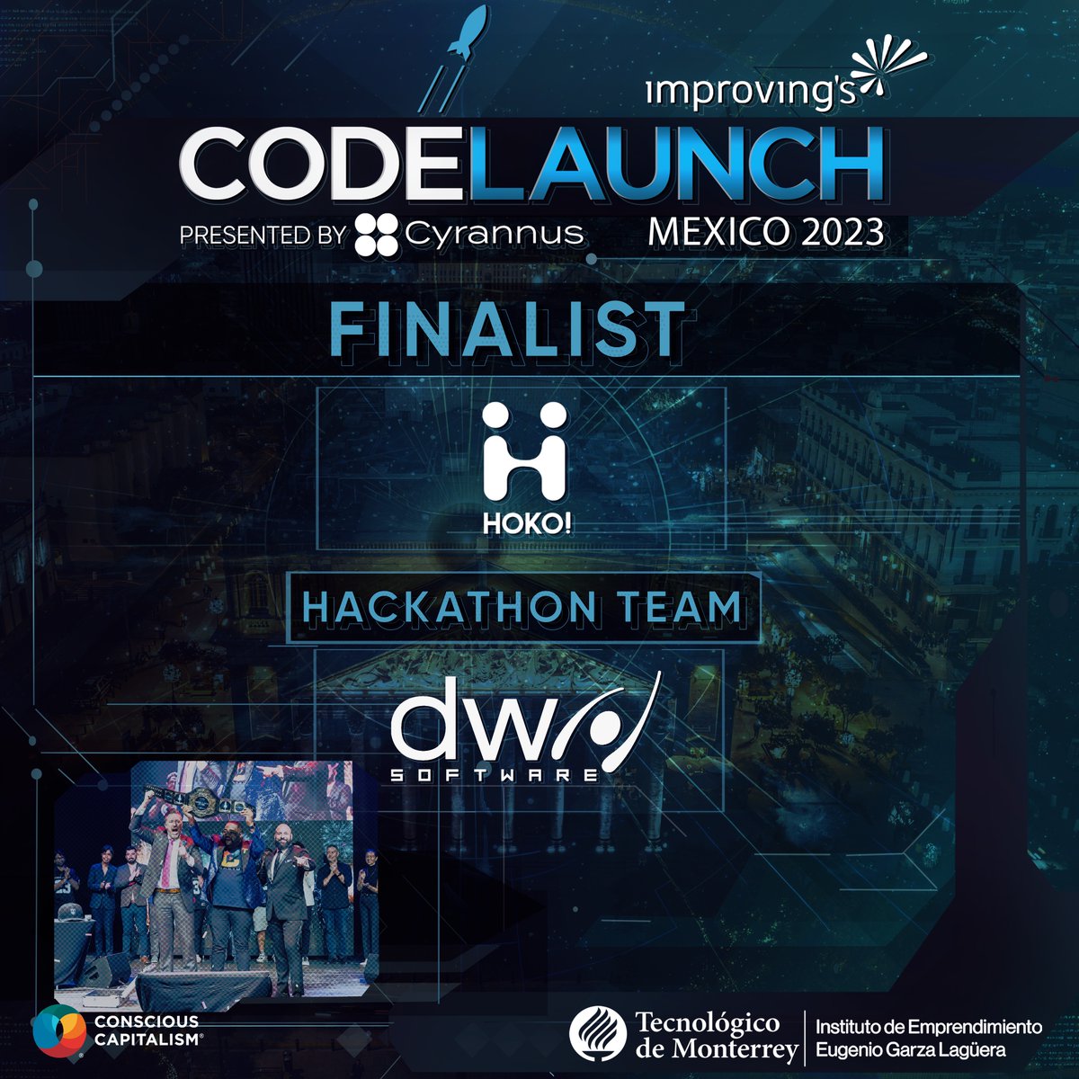 CodeLaunch's tweet image. Introducing the brilliant #Codelaunch Mexico finalists who are ready to embark on a journey of innovation and tech excellence!

Next up, we have #HOKO! from founder Jose Guiterrez, who are paired with #DWSoftware!!

Don&apos;t forget to Register NOW: lnkd.in/eD8an_P9
