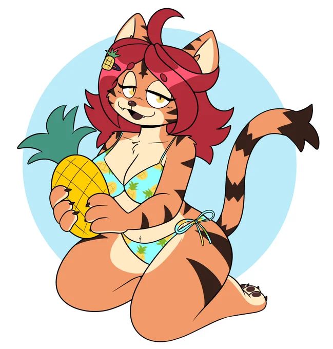 doodled a tropical tiger :P 