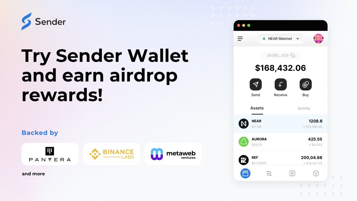 📢 Attention NEAR fans! It's time to move from the official NEAR wallet to Sender Wallet. Join 1M+ crypto adventurers and enjoy a secure, seamless experience with multi-chain support. Make the switch today and explore the future of crypto with us! 🚀✨ Start here:…
