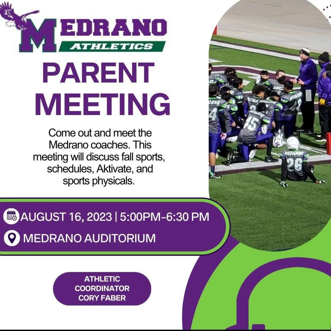 MedranoEagles's tweet photo. Thank you parents for a successful Athletics Parent meeting. We couldn't do it without you! @MedranoJrHigh https://t.co/n3CORuMdtf