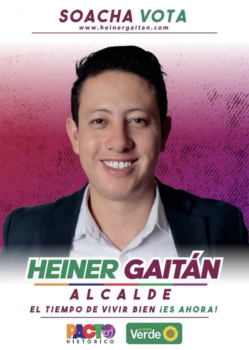 Pedroelgrande74's tweet photo. Invito a todos los progresistas a votar por el cambio para Soacha cundinamarca @HeinerGaitan Alcalde ✌️ https://t.co/JbwkbttHyq