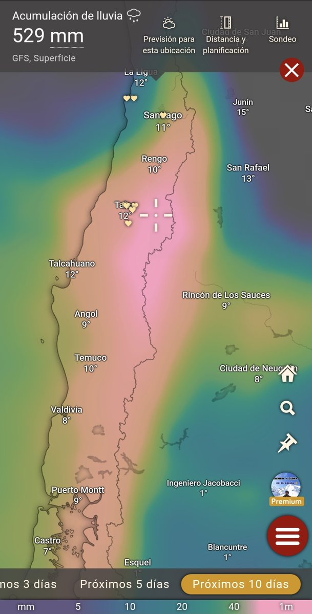 EdoWeatherman's tweet photo. Alerta O'Higgins a Araucanía.
La siguiente publicación es SOLO para habitantes de las regiones de O'Higgins a Araucanía.
Lluvias intensas + río atmosférico que las potenciará e isoterma sobre 2500-2800 mts, causarán estragos entre sábado y lunes. 300-400 mm sectores interiores. https://t.co/F8cTbGjWOD