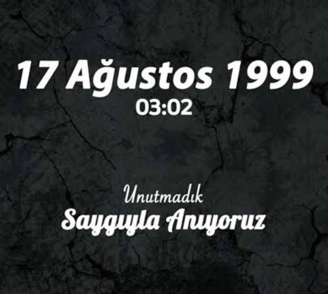 #17Ağustos1999 #deprem
