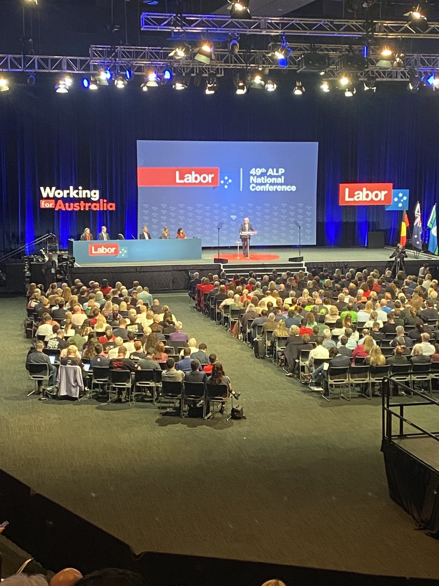 PM Albanese opens the 49th Labor Conference in Brisbane.