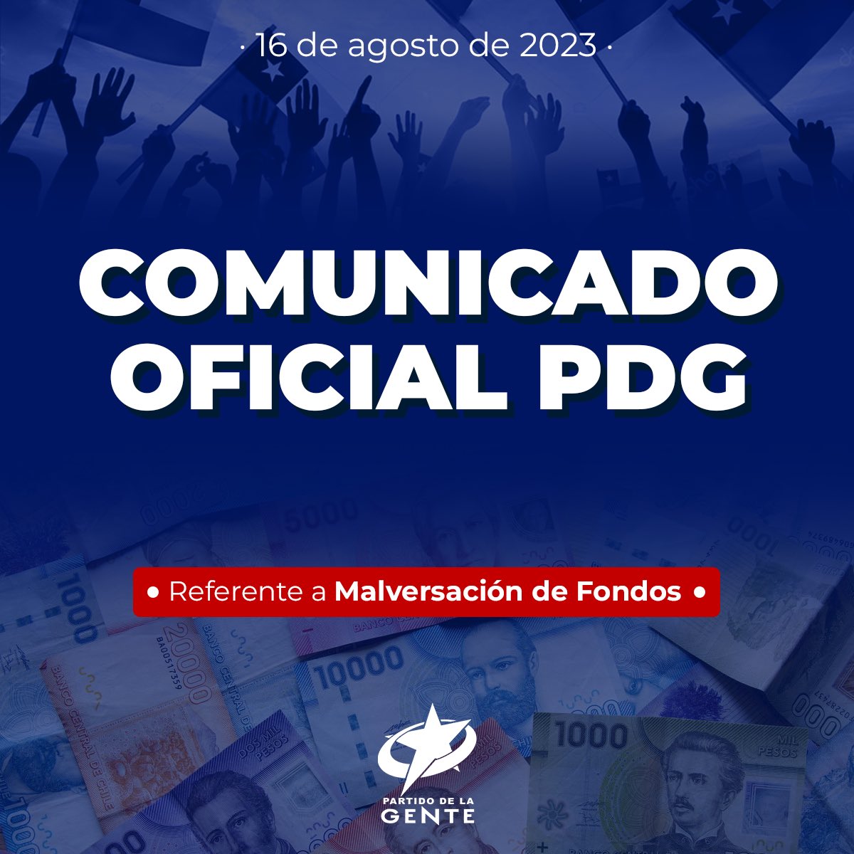 ChilePDGcl's tweet photo. 🔵⚪️ COMUNICADO OFICIAL CORES PDG DE LA REGIÓN DEL BIOBIO ❕ https://t.co/sbKDQ4YL7C