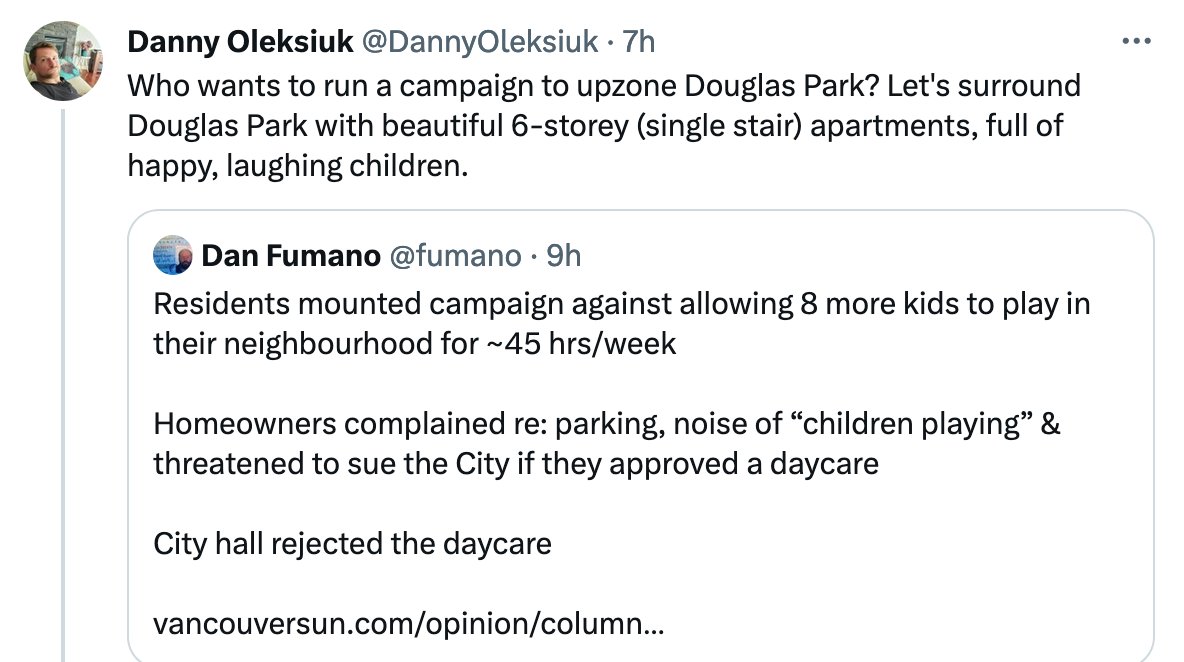 882Ams's tweet photo. @TomDavidoff Interesting how your merry band of #densifiers suddenly came out of the woodwork on this issue.
It feels almost like Abundant Housing Vancouver is starting a campaign on #DouglasPark.
Is the Board of Variance not #Woke enough? https://t.co/89p6pahBIZ
