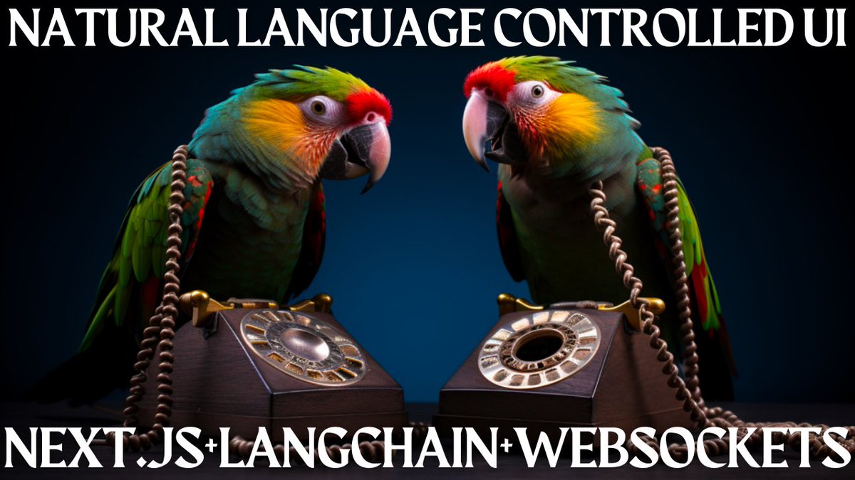 New video alert 🚨 

In this Video, I show you how to set a financial dashboard by using natural language to control your @ReactJS UI components by leveraging the <a href="/LangChainAI/">LangChain</a> <a href="/OpenAI/">OpenAI</a> Function Calling Agent in @NextJS by leveraging WebSockets in @Pusher 

youtu.be/ag9la1e78yo