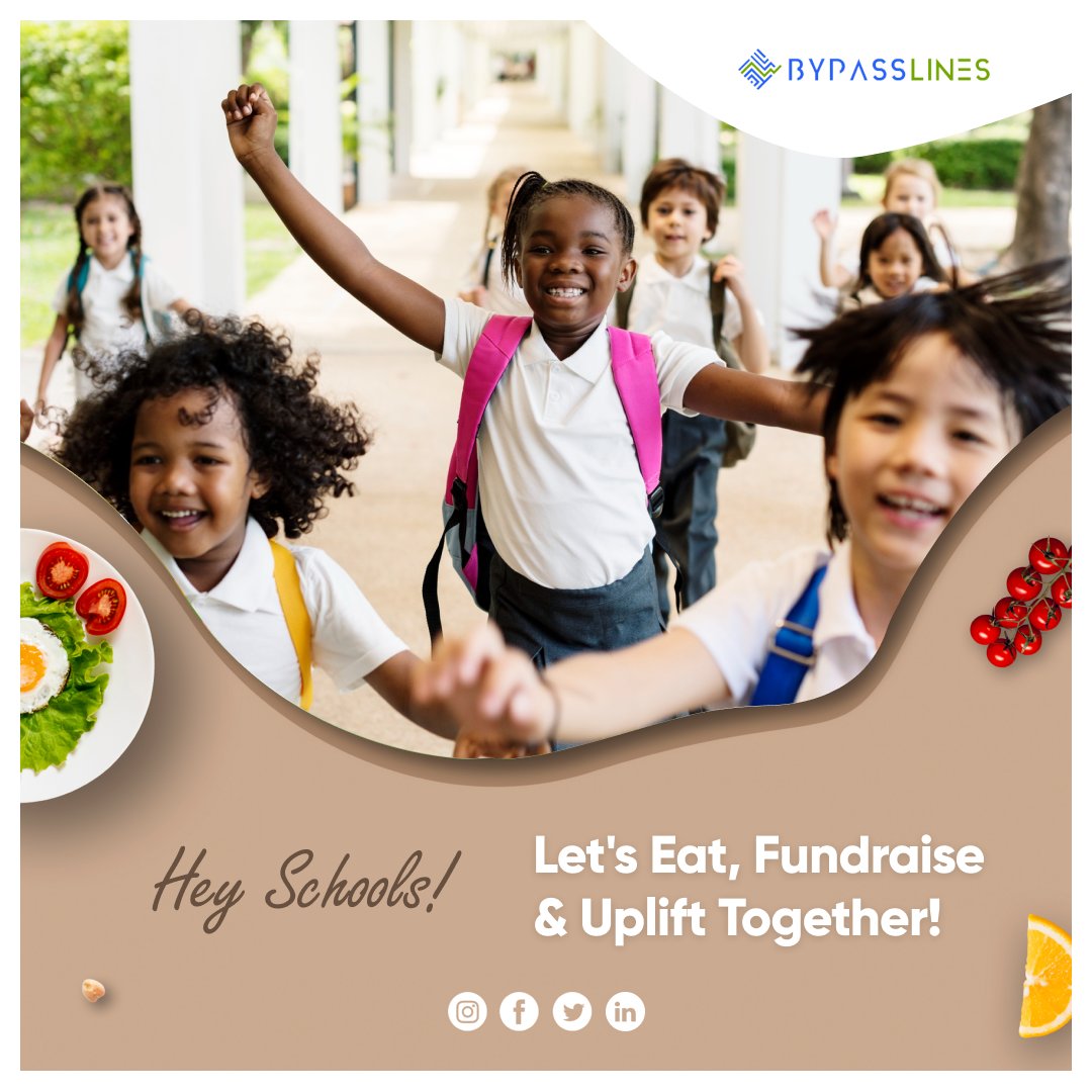 Hey Schools! 👨‍🎓

Let's Eat, Fundraise, and Uplift Together!

Click on the link know more about #schoolfundraising ideas and campaigns 👇

bypasslines.com/fundraise-for-…

#BypassLines #fundraisingwebsite #onlinefundraising #fundraisingplatform #bestfundraisingplatform #schoolfundraising