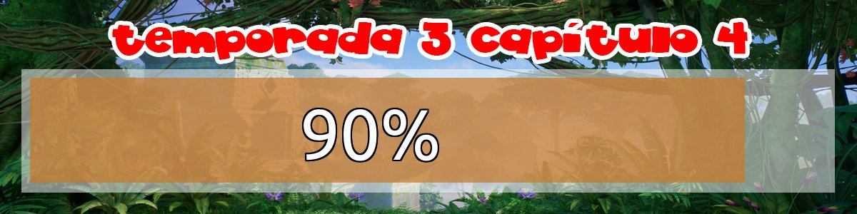 fbrShop's tweet photo. La temporada 3 capítulo 4 termina en 8 días | Está completa en 90% #fortnite https://t.co/Pc06IxXSyx