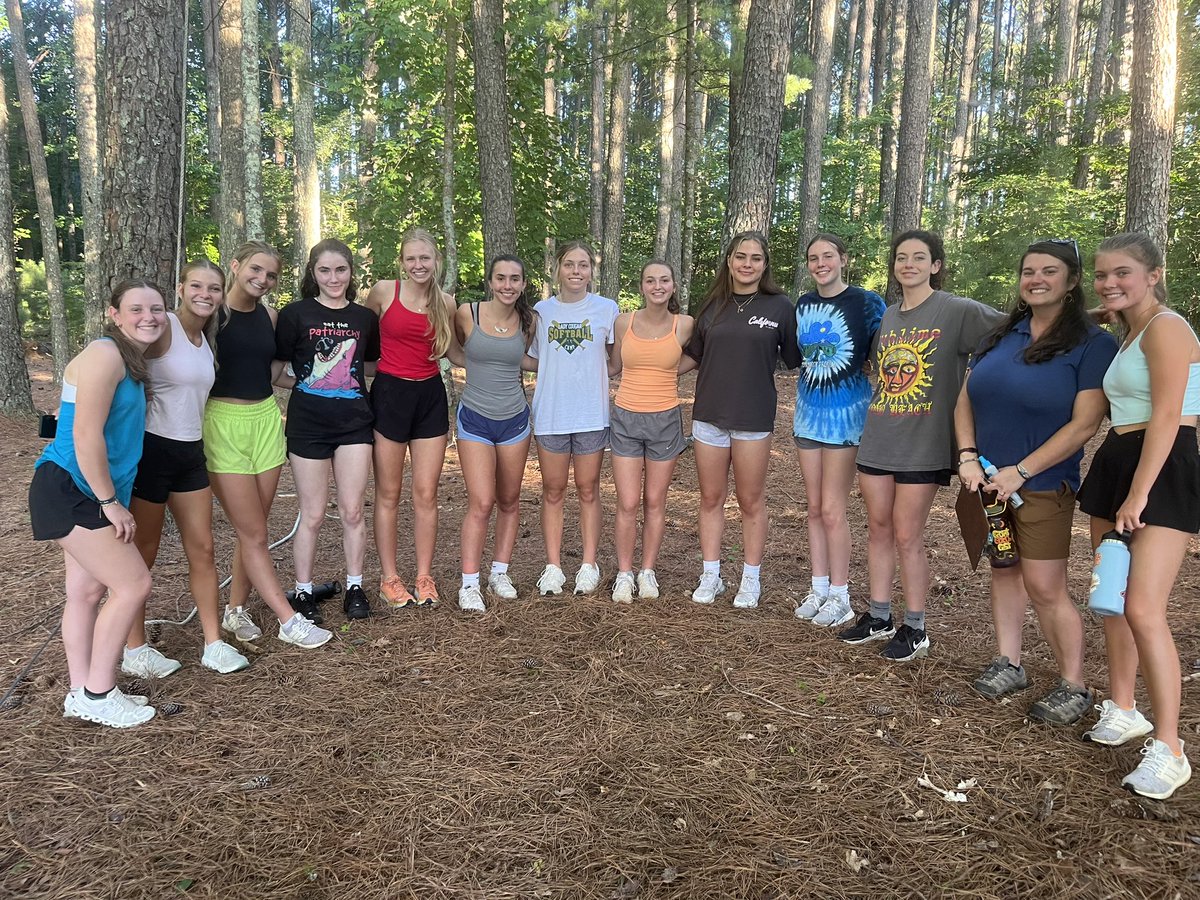 HeidiMoore4's tweet photo. A little change in routine today for volleyball practice.  We hit the ropes course at the Reynolds Homestead today for some team bonding and learning how to work together!  @PatrickCountyVB  @patrickcounty https://t.co/6aNvGNUmdD