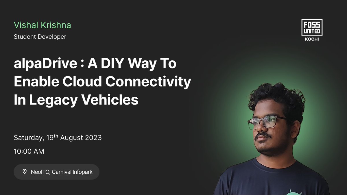 We have an exciting lineup of talks for this Saturday's #FOSS Meetup, on August 19 at <a href="/neoitocom/">NeoITO</a>

Our speakers this month are <a href="/DevShenoi/">devdutt shenoi 🦀</a>, <a href="/aldrinjenson/">Aldrin Jenson</a>, and <a href="/vishalds_/">vishal</a>

RSVP: fossunited.org/meetup/kochi/r…

Be #UnitedByFOSS... join us on Telegram: t.me/FOSSUnitedKochi