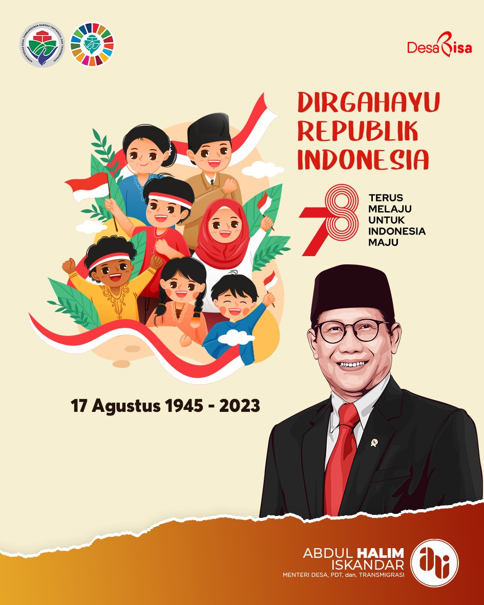 halimiskandarnu's tweet photo. Dirgahayu Republik Indonesia
Semoga istiqomah melaju untuk Indonesia maju, mari kita dorong dengan majunya desa dan majunya masyarakat desa.
Desa Maju, Indonesia Maju
Percaya Desa, Desa Bisa https://t.co/IRYHOIkJT1