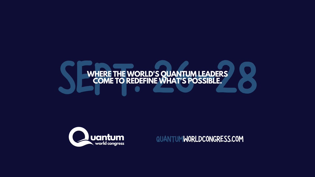 Quantum World Congress is Sept. 26-28 in my hometown of Tysons, VA! Come on out! #quantum. Join us: quantumworldcongress.com #QWC2023 #ShapingTomorrow