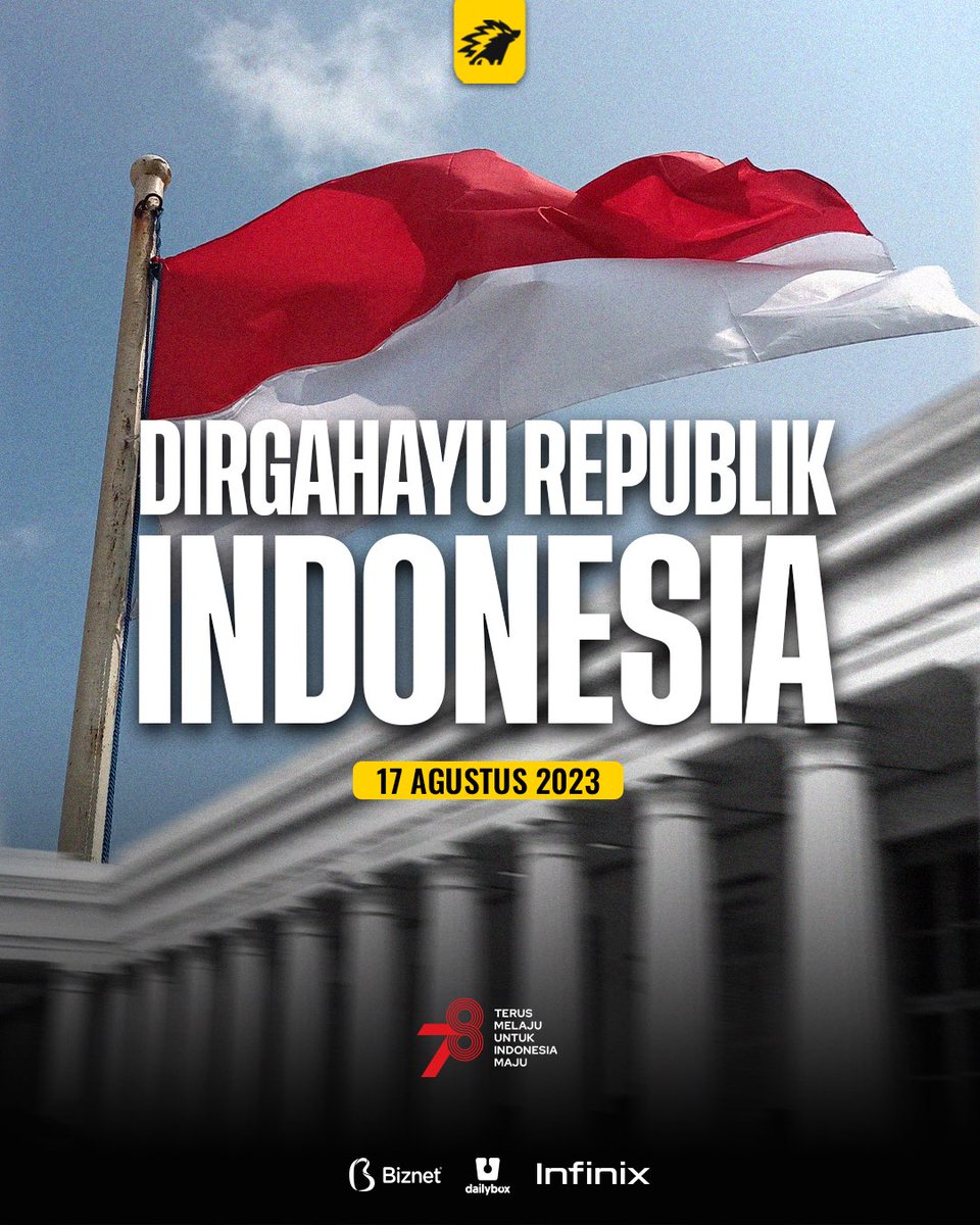 onic_esports's tweet image. Selamat Hari Kemerdekaan Republik Indonesia ke 78, Indonesia Negeriku tercinta. 🇮🇩
Bersama-sama kita lanjutkan perjuangan untuk membangun Indonesia menjadi lebih baik lagi dari sebelumnya. 
Dirgahayu Republik Indonesia! ✊🏻