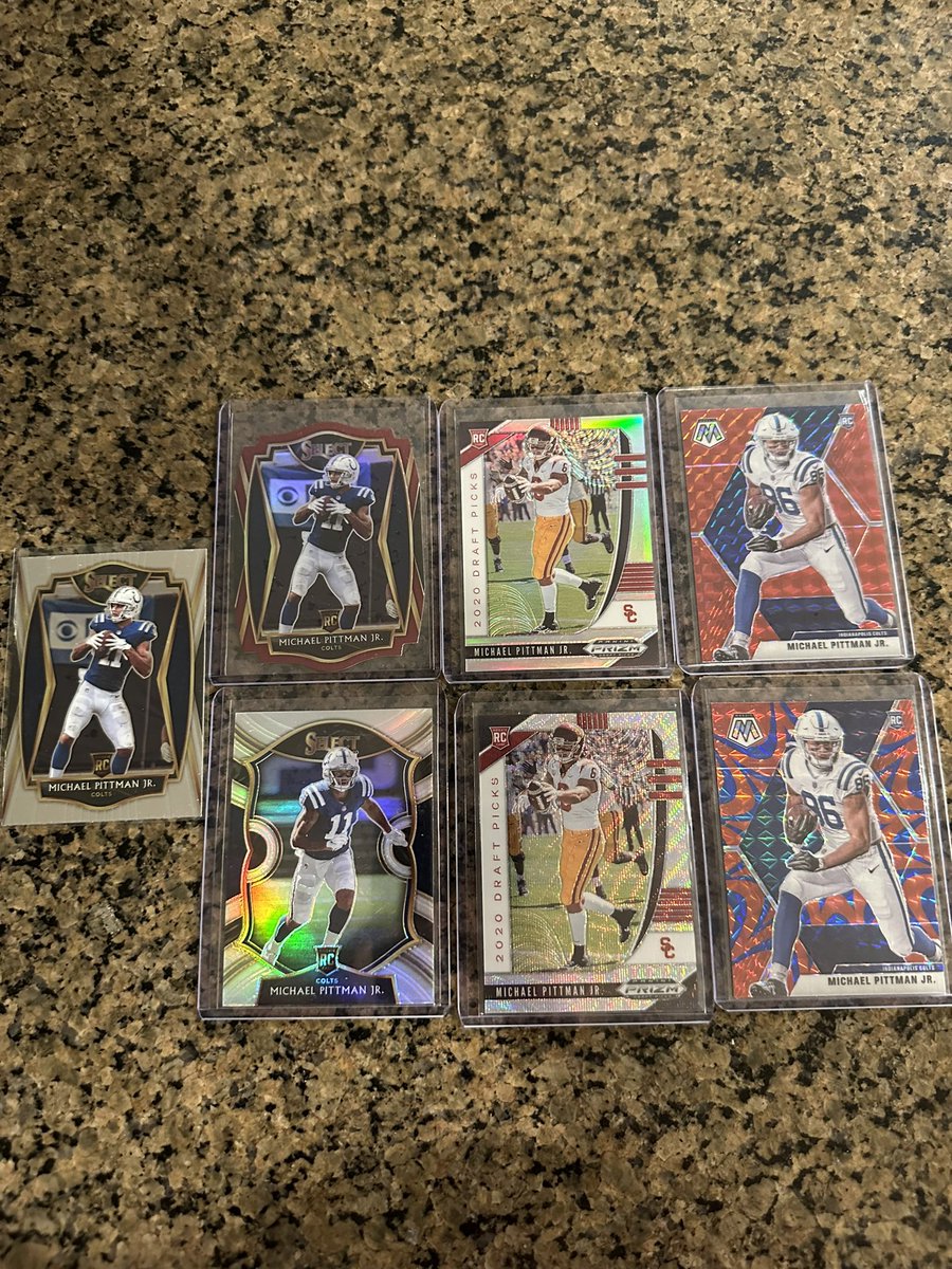 CardsKrol's tweet photo. @cardboardbst Pittman lot $14 bmwt https://t.co/Cs3NELVOqY