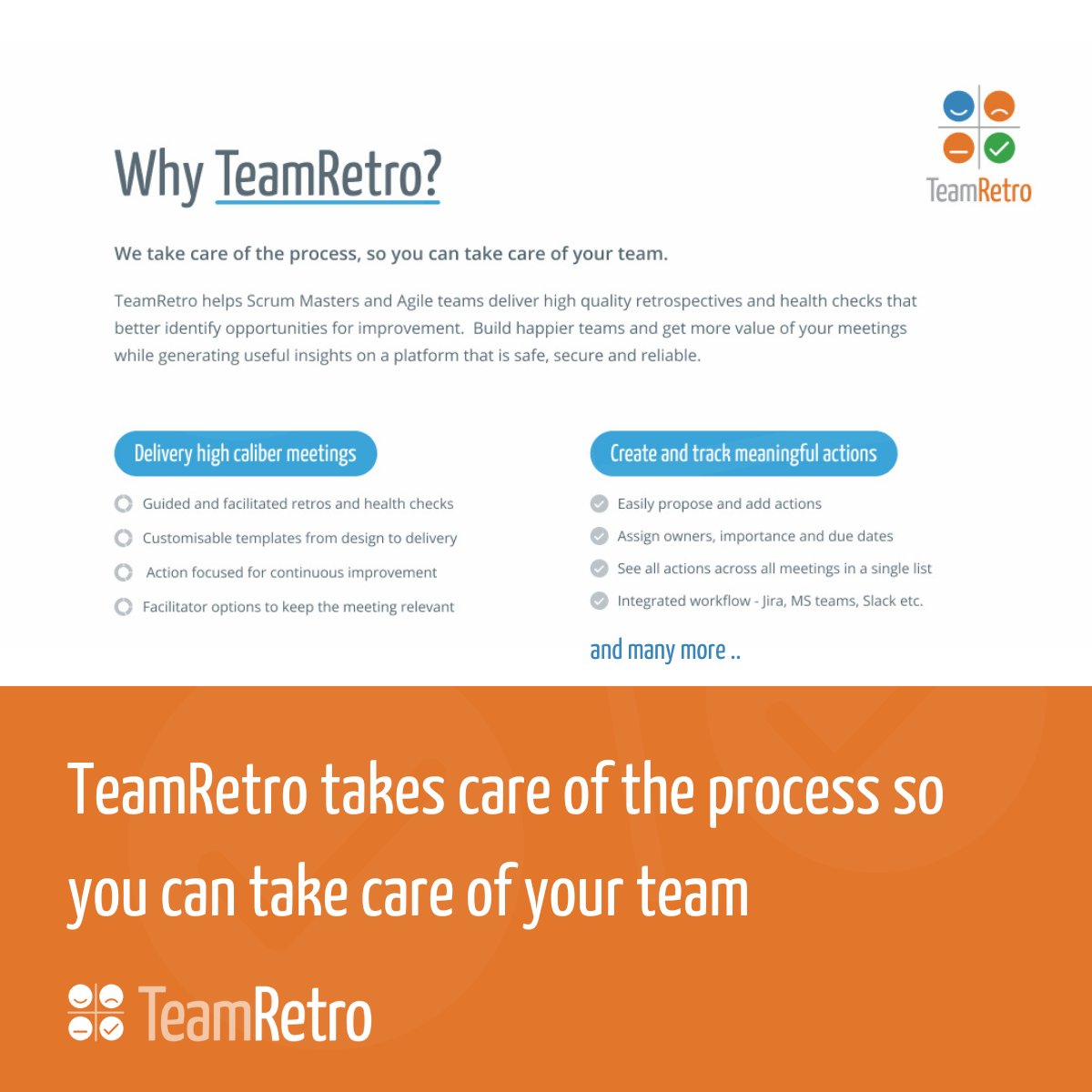 Here's why your organisation should be using TeamRetro.
bit.ly/3pUQ5BX