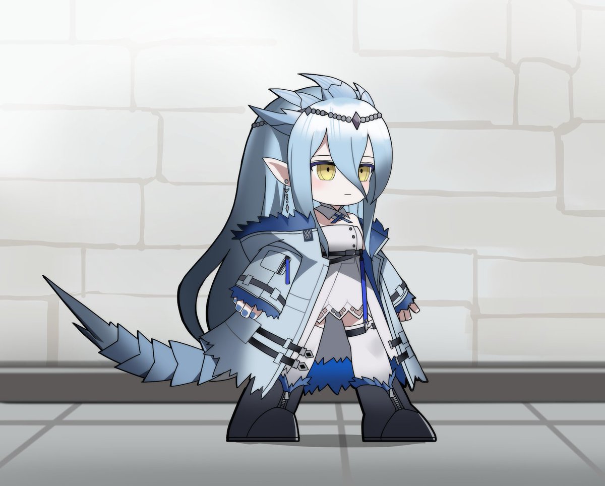 アークナイツ「アークナイツ×モンスターハンターに登場しそうな 補助「イヴェルカーナ」を描いてみ」|有木えいり@お仕事募集中のイラスト