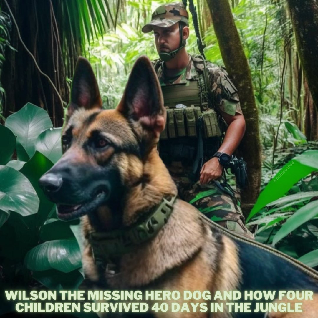 DubiousPod's tweet photo. 🎙This episode: a hero dog, a drug-fueled search and how four children survived 40 days in the Colombian jungle after their plane crashed. Wilson, the amazing search and rescue canine who found them, is still missing in the Amazon. What really happened? 🎧 https://t.co/Gbl8QgYu21 https://t.co/cWepXm1vf1