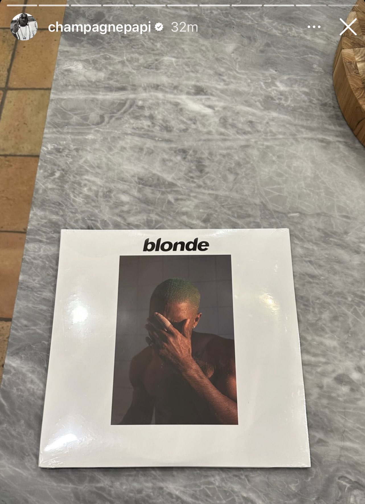 Frank Ocean Updates on X: Drake just posted a picture of his Blonde vinyl  on Instagram. He's been showing Frank a lot of love recently. Would y'all  be here for a collab?