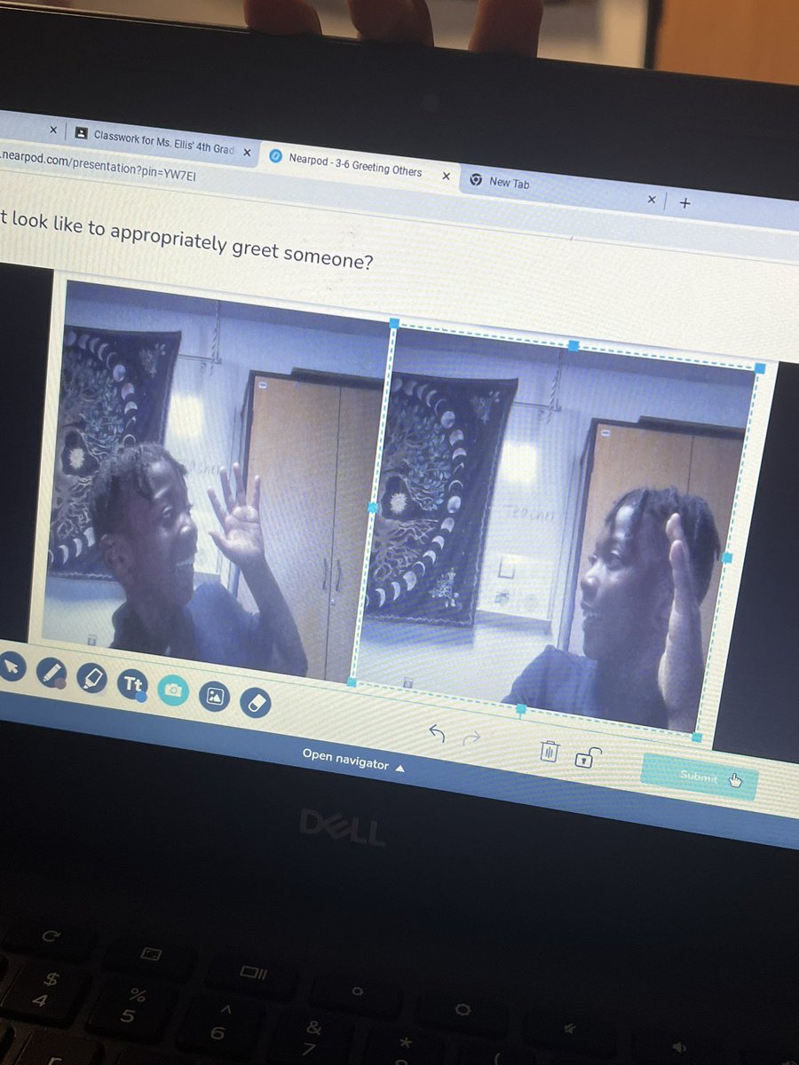 HeatherbraeCSD's tweet photo. Today Ms. Ellis’ 4th graders had fun using Nearpod to learn about our Boys Town skill of the week, Greeting Others appropriately! 

#HuskyPride #BoysTown #Hello https://t.co/HsFyC5vov2