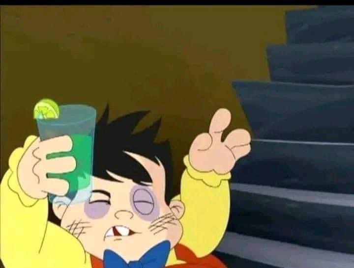 Yo el sábado, violando la ley seca. 🥃