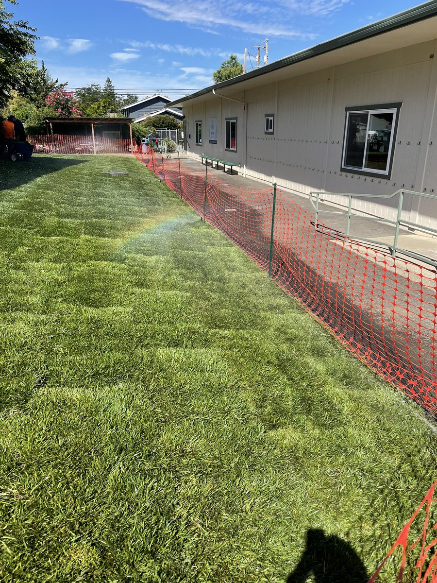 Big shout out to @MDUSDFacilities! They upgraded the sprinkler system and laid down new sod! 🤩 This campus is just looking more beautiful each & every day! @MtDiabloUSD #Maintenance #Operations #Facilities #SchoolFacilities #teamworkmakesthedreamwork