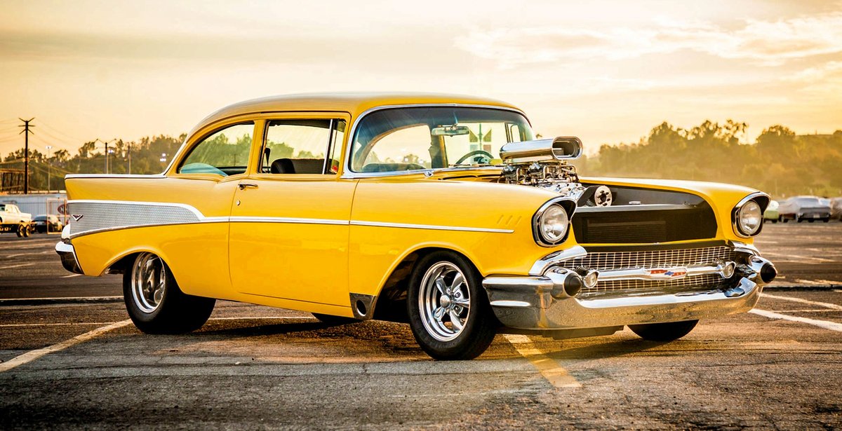 1957 Chevy hot rod.