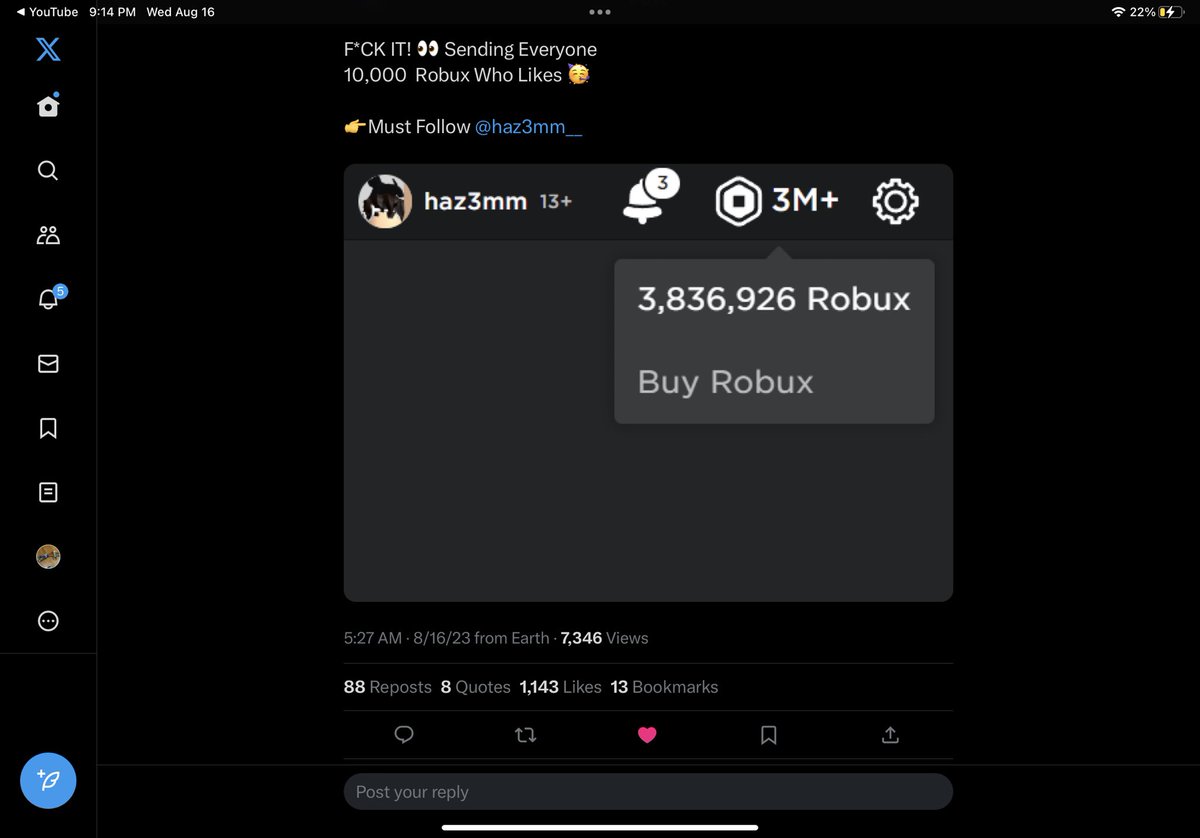 KnexOffical's tweet photo. @haz3mm__ Done User is : Jordanbroyolo
Here's 2 proof https://t.co/rrUngPbxTI