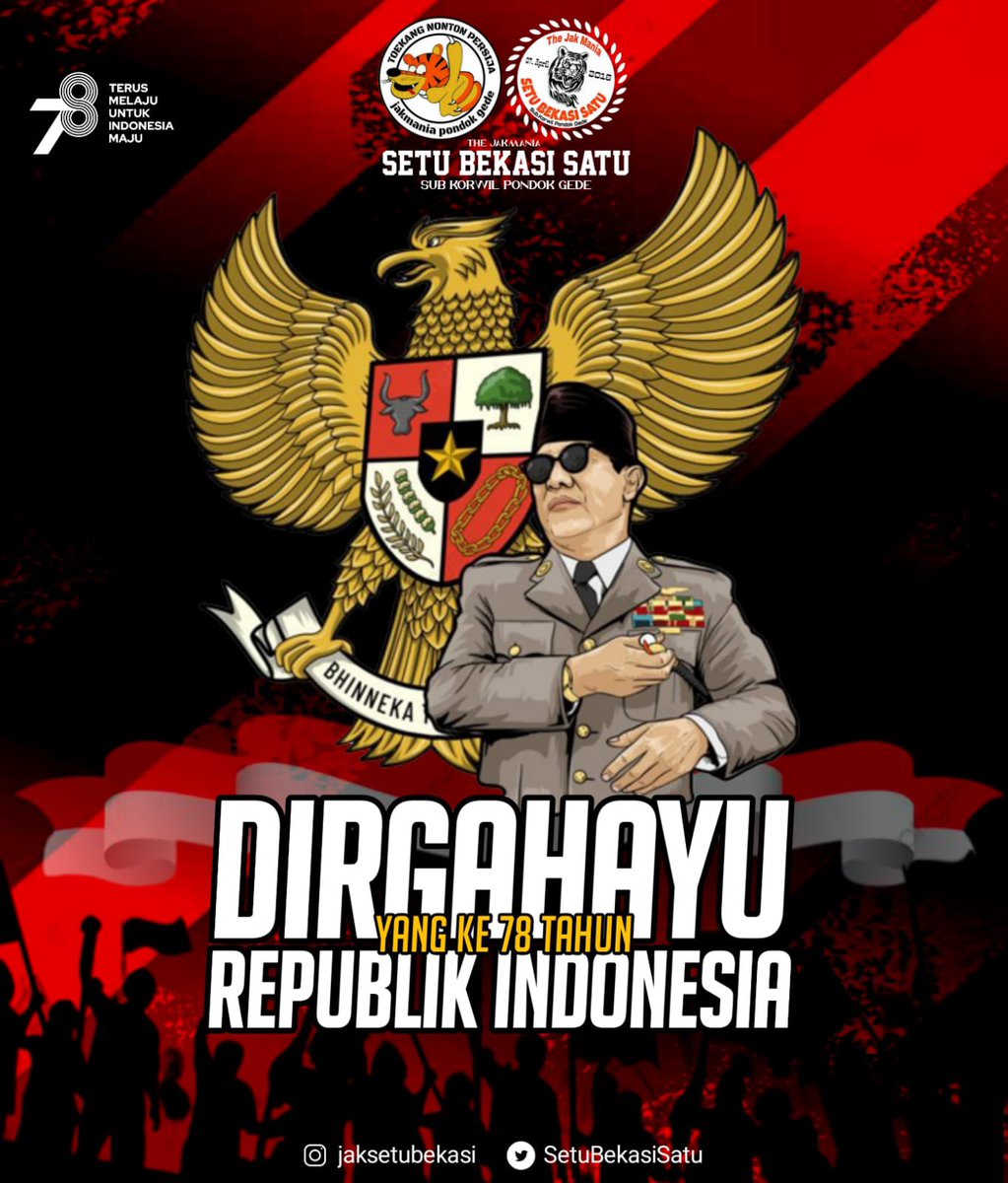 SetuBekasiSatu's tweet photo. Dirgahayu negara kesatuan republik indonesia ke 78 semoga keadilan di negara ini setara , termasuk keadilan para korban tragedi kanjuruhan. Merdeka ✊🇮🇩 #IndependenceDay2023 https://t.co/4ijpYGfxI0
