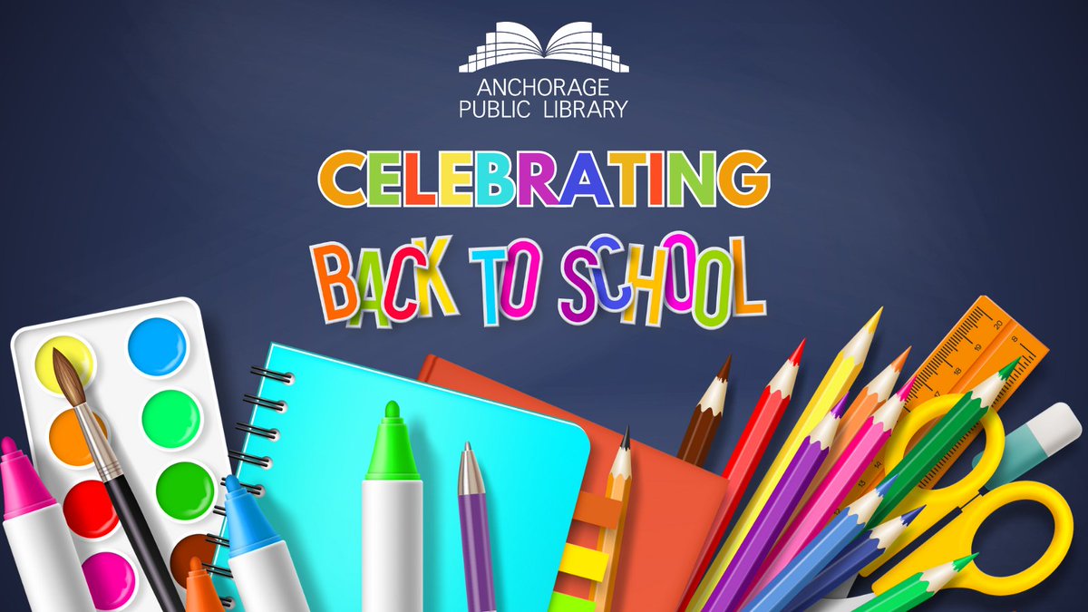 anchlibrary's tweet image. Sending #907LibraryLove and good vibes to all the students, staff, and caregivers celebrating the first day of school! Remember your Anchorage Public Library has TONS of resources to help your student succeed from Pre-K to College! More info at bit.ly/APLStudentReso….