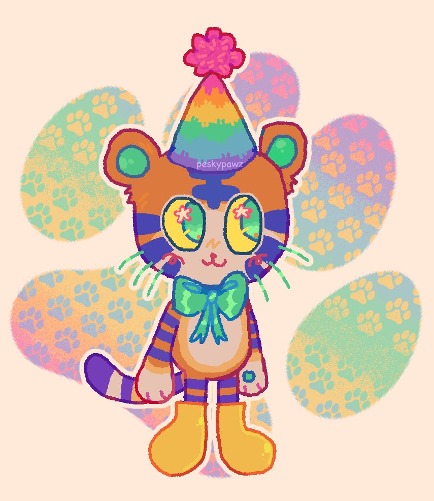 peskypawz_'s tweet photo. goodnight the tiger 🎁 https://t.co/XbpY6D4Yhq