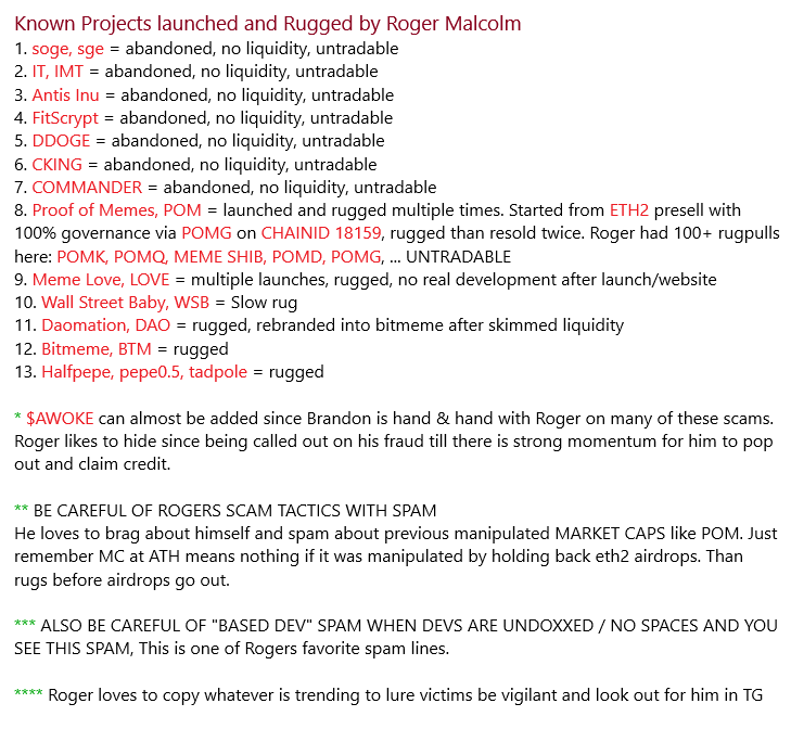 bullsvsbearsTG's tweet photo. 🚨NEW SCAM @antis_inu_ $ai #antis #antisinu goes to its v2 phase on #eth after Roger preloads his wallets on #base to double dip airdropping himself after rugging/v2 relaunch. Roger holds most token on #basechain to dump l8r

#defi #scam @DEXToolsApp #shiba #doge $shibie #uniswap https://t.co/B89Pm8cKXz