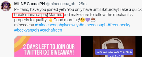 WhiskeyItIs's tweet image. HAHAHAHAHAHHAHAHAHAHA Mi-NE alam ang chika 🤣🤣🤣🤣
#minecocoaphgiveaway #minecocoaph #freenbecky #beckyangels #srchafreen