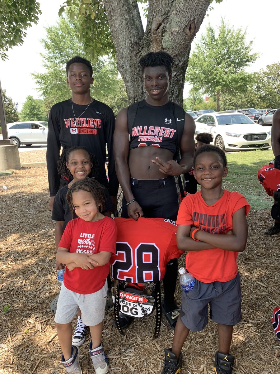 Thomas Stanley (@t_stanley2024) on Twitter photo It’s a great honor to be a role model for my younger siblings. Being the eldest of 5 I have to set the standard. This is our future!!!
<a href="/HHSRamAthletics/">Hillcrest Athletics</a> @hhsramsstrength <a href="/Ram_Footb_Media/">Hillcrest_Football_Media</a> <a href="/FB_RecruitHHS/">Recruit Hillcrest FB</a> <a href="/BennettSwygert/">Bennett Swygert</a> <a href="/CoachSullivanF3/">Jada Sullivan</a> It’s a great honor to be a role model for my younger siblings. Being the eldest of 5 I have to set the standard. This is our future!!!
<a href="/HHSRamAthletics/">Hillcrest Athletics</a> @hhsramsstrength <a href="/Ram_Footb_Media/">Hillcrest_Football_Media</a> <a href="/FB_RecruitHHS/">Recruit Hillcrest FB</a> <a href="/BennettSwygert/">Bennett Swygert</a> <a href="/CoachSullivanF3/">Jada Sullivan</a>