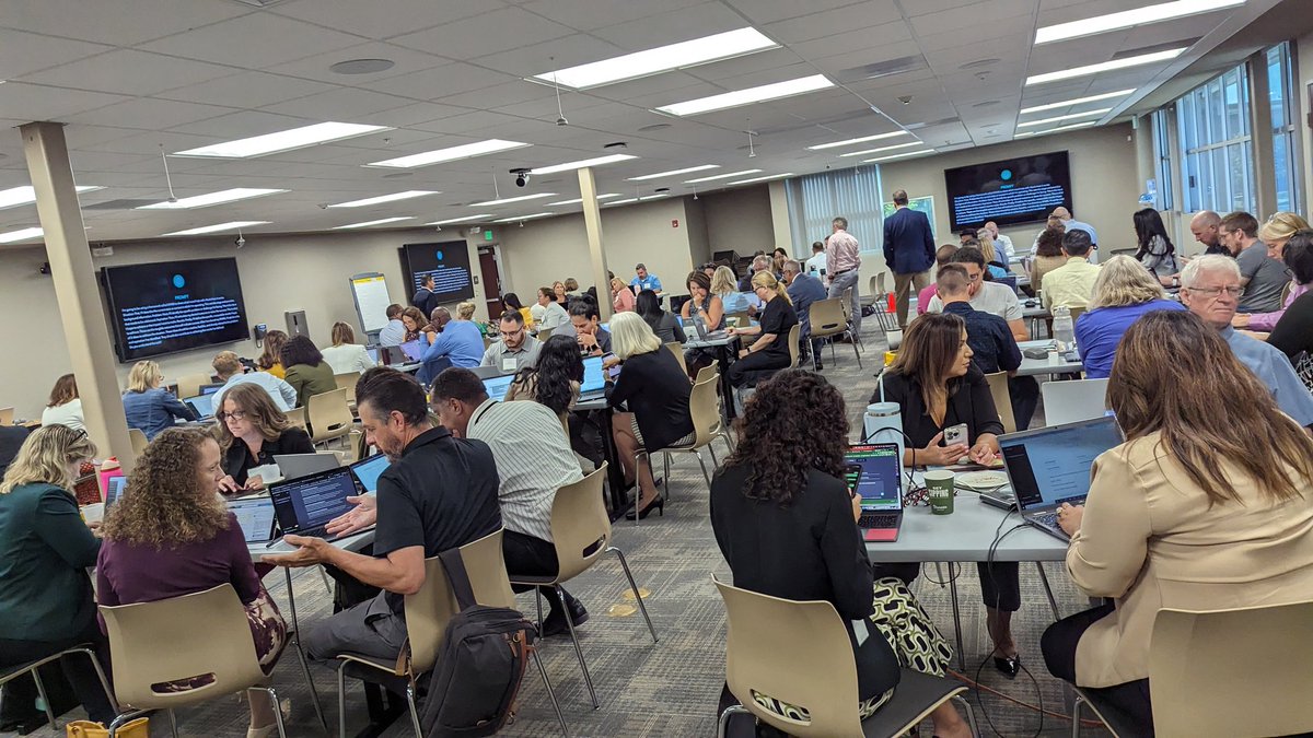 SBCSS_EdTech's tweet image. Wonderful day of learning with @askMsQ at @SBCountySchools.
Today nearly a 100 district administrators came for this day of learning about AI Literacy for Leadership workshop in Rancho Cucamonga.
Thank you @askMsQ for asking the questions to prompt our thinking.