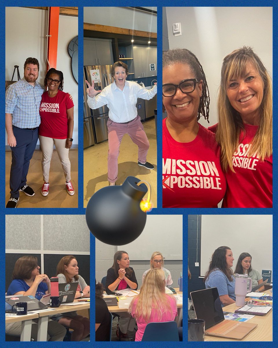 The <a href="/WakefieldES/">Wakefield Elementary</a> Leadership Team wants you to know that the Mission isPossible 💣Thank you to Liz Simpers <a href="/WF_Chamber/">Wake Forest Area Chamber of Commerce</a> and <a href="/LoadingDock_Co/">The Loading Dock</a> for hosting us. Thank you, thank you @mister_collard and <a href="/WCPSSProfLearn/">ProfessionalLearning</a> for supporting us today! Mission accepted #missionpossible