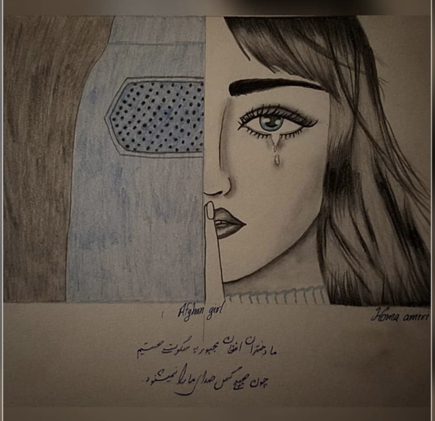 Artist: Homa Amiri

#afghanwomen #afghanwomensrights 
#afghanwomenmatter