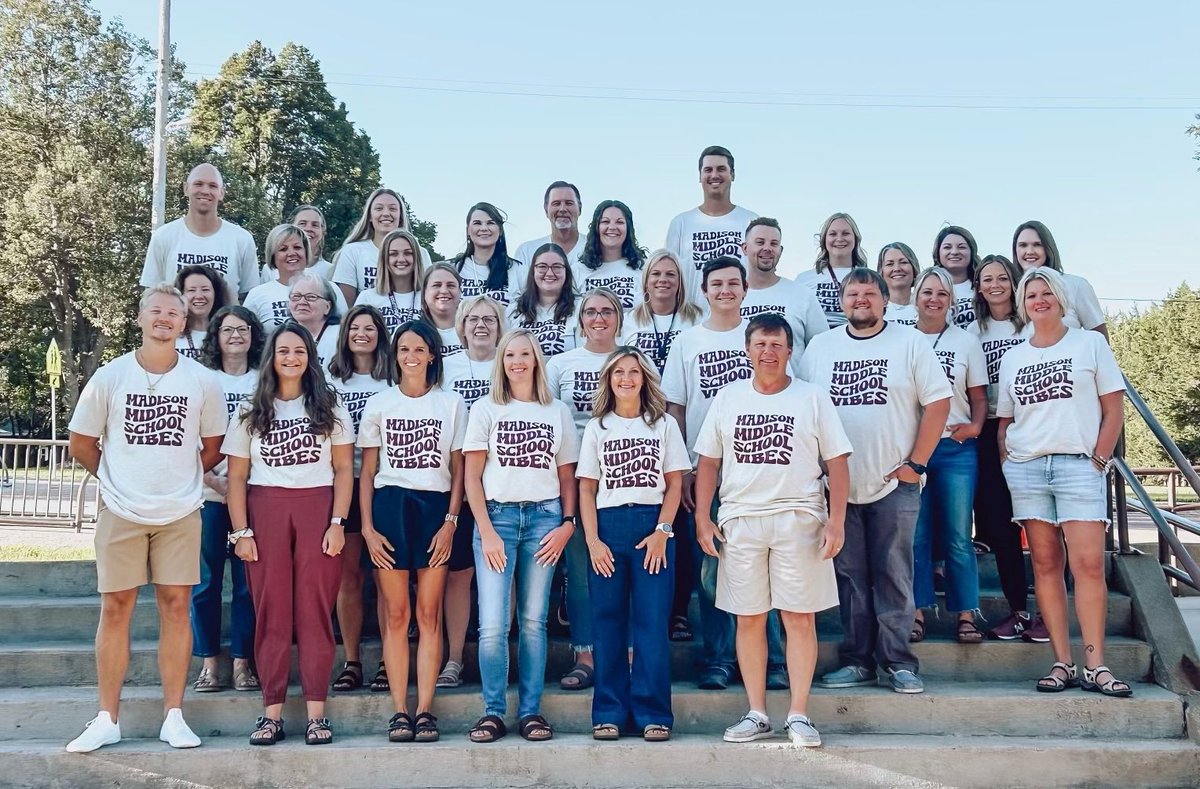 Outstanding group of educators ready to welcome <a href="/MadisonMSNews/">MadMiddleSchool</a> Ss back for the 2023-2024 school year!